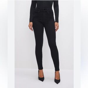 Good American Black Skinny Jeans high rise size 6/12